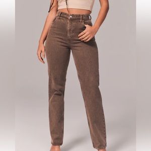 Abercrombie Curve Love High Rise Straight 90s Jeans